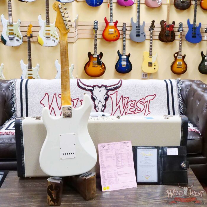 Fender Custom Shop Limited Edition 1959 59’ Special Stratocaster Flame Maple Neck Journeyman Relic Aged Olympic White - Image 10