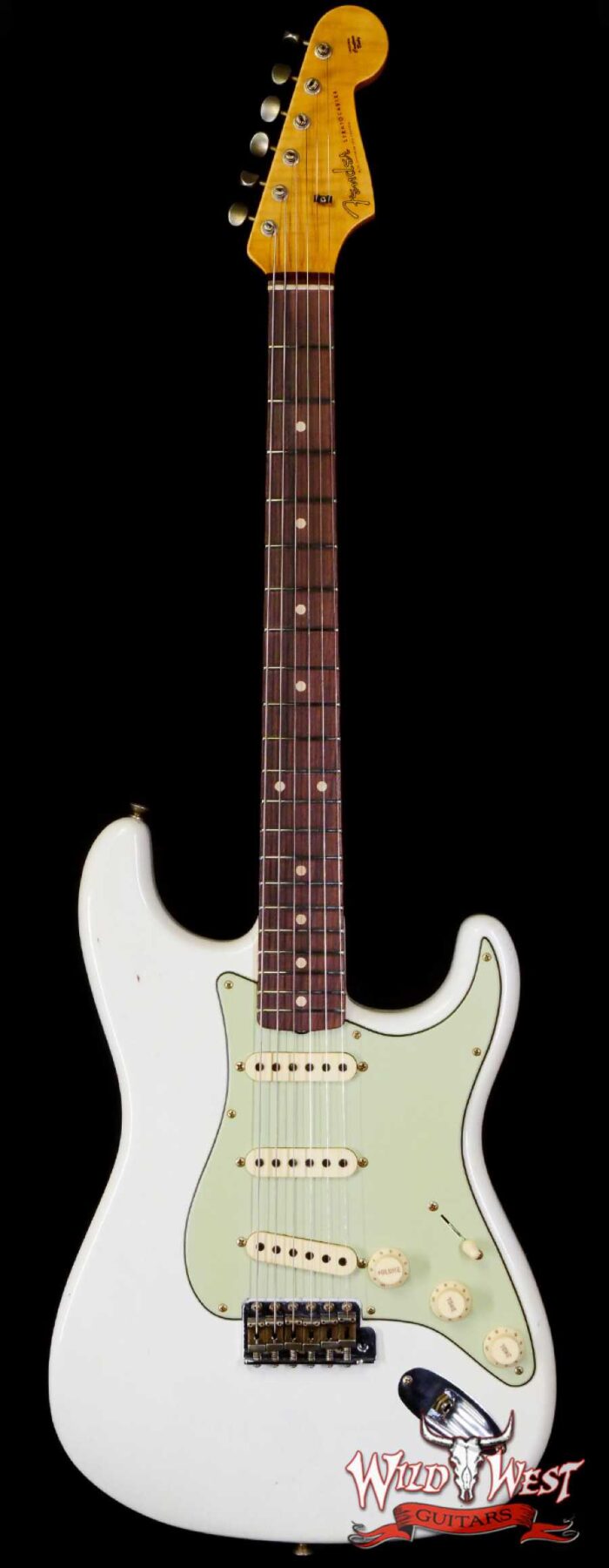 Fender Custom Shop Limited Edition 1959 59’ Special Stratocaster Flame Maple Neck Journeyman Relic Aged Olympic White - Image 1