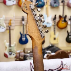 Fender Custom Shop LTD Roasted 1961 Stratocaster Super Heavy Relic Black over 3 Tone Sunburst 7.70 LBS - Image 11
