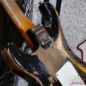 Fender Custom Shop LTD Roasted 1961 Stratocaster Super Heavy Relic Black over 3 Tone Sunburst 7.70 LBS - Image 13
