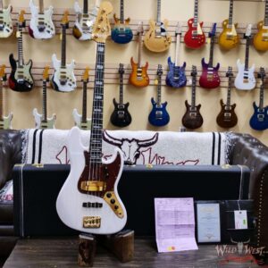 Fender Custom Shop American Custom Jazz Bass® Ebony Fingerboard NOS White Blonde 9.50 lbs - Image 6