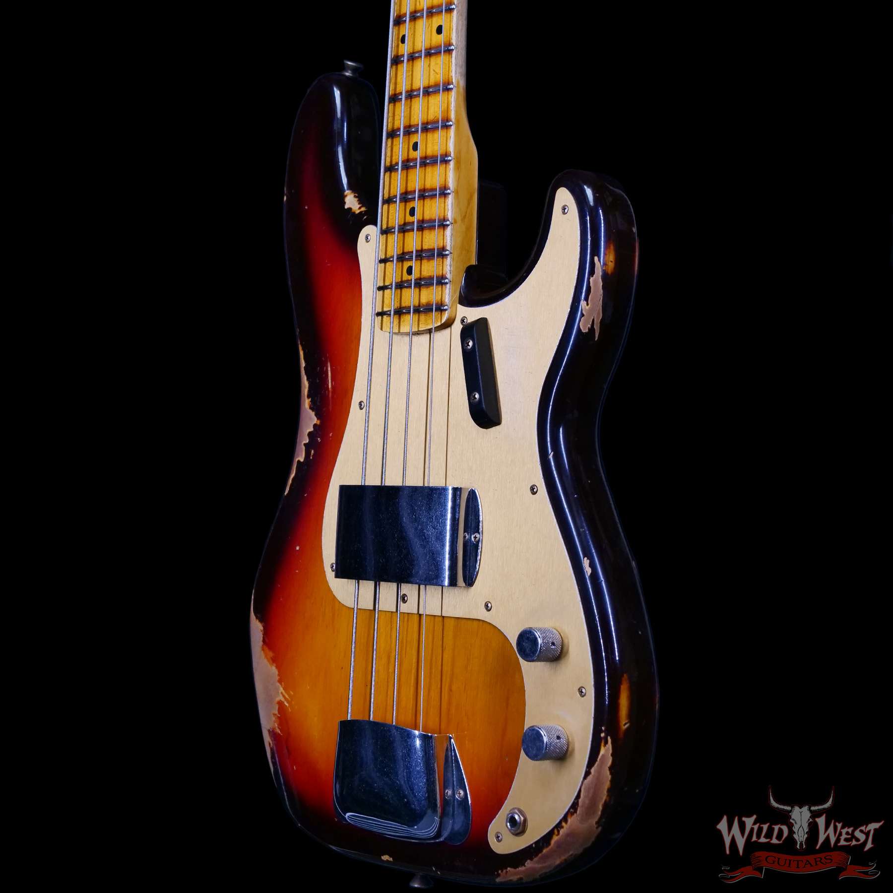fendercs-cz580854-br__wwg.jpg Fender Custom Shop Limited Edition 1958 P-Jazz Bass Precision Bass Body with Jazz Bass Neck Heavy Relic 3 Tone Sunburst 8.50 lbs - Image 2