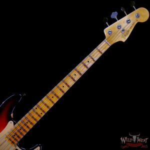 Fender Custom Shop Limited Edition 1958 P-Jazz Bass Precision Bass Body with Jazz Bass Neck Heavy Relic 3 Tone Sunburst 8.50 lbs - Image 4