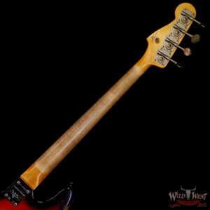 Fender Custom Shop Limited Edition 1958 P-Jazz Bass Precision Bass Body with Jazz Bass Neck Heavy Relic 3 Tone Sunburst 8.50 lbs - Image 5