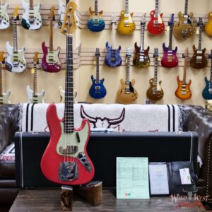 Fender Custom Shop Limited Edition 1964 Jazz Bass Journeyman Relic Aged Fiesta Red 9.15 lbs - Image 6
