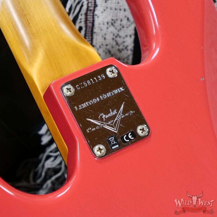Fender Custom Shop Limited Edition 1964 Jazz Bass Journeyman Relic Aged Fiesta Red 9.15 lbs - Image 12