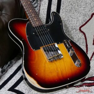 Fender Custom Shop Limited Edition 1963 HS Telecaster Custom Josefina Hand-Wound Pickups Relic 3 Tone Sunburst 6.90 lbs - Image 8