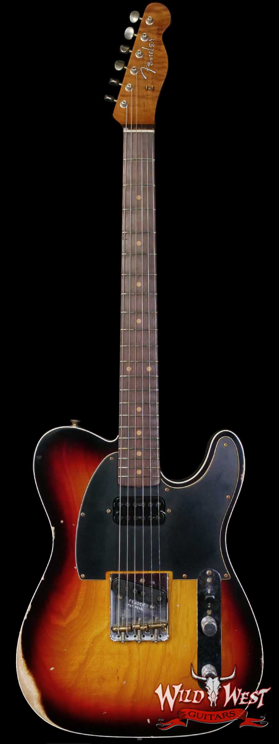 fendercs-cz581159-main__wwg_large.jpg Fender Custom Shop Limited Edition 1963 HS Telecaster Custom Josefina Hand-Wound Pickups Relic 3 Tone Sunburst 6.90 lbs - Image 1