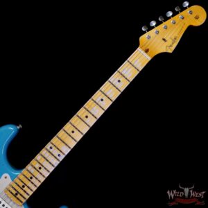 Fender Custom Shop Limited Edition 1958 Stratocaster AA Flame Maple Neck Heavy Relic Super Faded Aged Taos Turquoise 7.75 lbs - Image 4