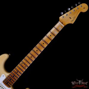 Fender Custom Shop Limited Edition 1956 Stratocaster Hand-Wound Tomatillo Pickups Journeyman Relic with Heavy Checking Natural Blonde 7.40 lbs - Image 4