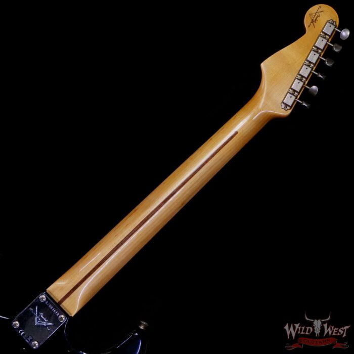 Fender Custom Shop 1956 Stratocaster Hand-Wound Ancho Poblano Stratocaster Pickups Journeyman Relic Black 7.20 lbs - Image 5