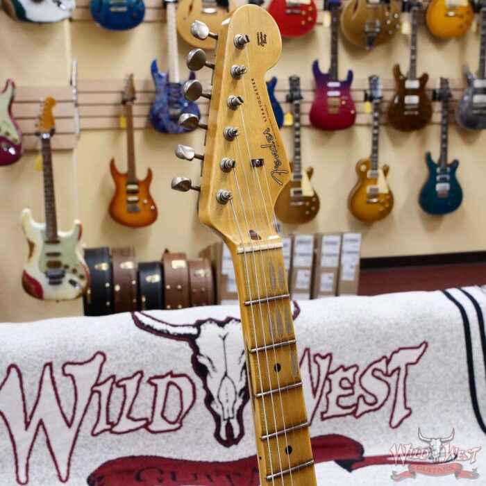 Fender Custom Shop 1956 Stratocaster Hand-Wound Ancho Poblano Stratocaster Pickups Journeyman Relic Black 7.20 lbs - Image 7