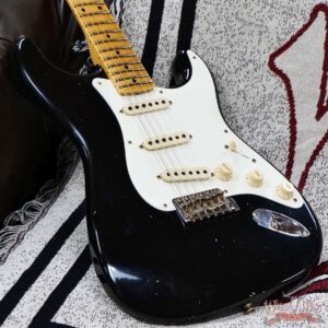 Fender Custom Shop 1956 Stratocaster Hand-Wound Ancho Poblano Stratocaster Pickups Journeyman Relic Black 7.20 lbs - Image 8