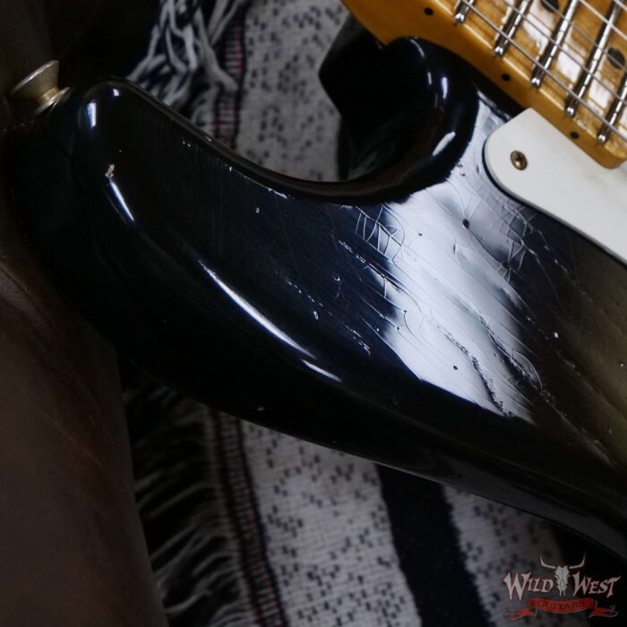Fender Custom Shop 1956 Stratocaster Hand-Wound Ancho Poblano Stratocaster Pickups Journeyman Relic Black 7.20 lbs - Image 9