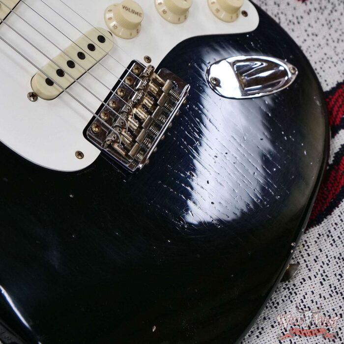 Fender Custom Shop 1956 Stratocaster Hand-Wound Ancho Poblano Stratocaster Pickups Journeyman Relic Black 7.20 lbs - Image 10