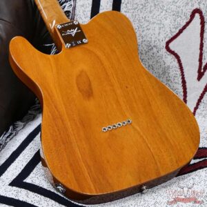 Fender Custom Shop Artisan Dual P90 Thinline Telecaster 1-Piece Kalamazoo Mahogany Body AAAA Maple Burl Top NOS Aged Natural 7.55 lbs - Image 12