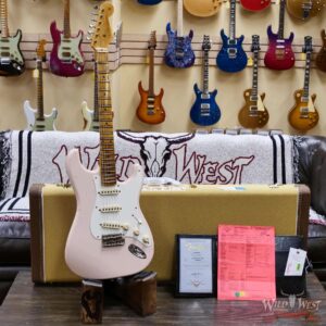 Fender Custom Shop Limited Edition Alder 1956 Stratocaster Hand-Wound Tomatillo Pickups Journeyman Relic Super Faded Aged Shell Pink 7.55 lbs - Image 6