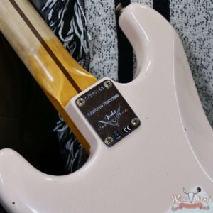 Fender Custom Shop Limited Edition Alder 1956 Stratocaster Hand-Wound Tomatillo Pickups Journeyman Relic Super Faded Aged Shell Pink 7.55 lbs - Image 13