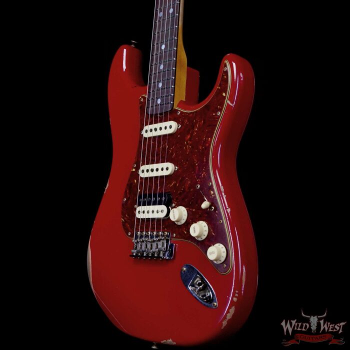 Fender Custom Shop Limited Edition 1967 HSS Stratocaster Relic Aged Dakota Red 8.00 lbs - Image 2