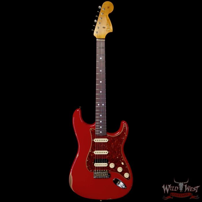 Fender Custom Shop Limited Edition 1967 HSS Stratocaster Relic Aged Dakota Red 8.00 lbs - Image 3