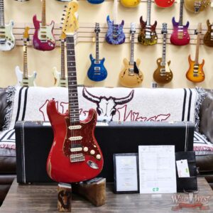 Fender Custom Shop Limited Edition 1967 HSS Stratocaster Relic Aged Dakota Red 8.00 lbs - Image 6