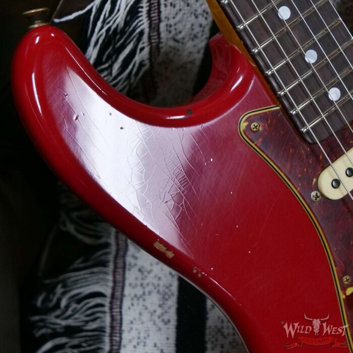 Fender Custom Shop Limited Edition 1967 HSS Stratocaster Relic Aged Dakota Red 8.00 lbs - Image 9