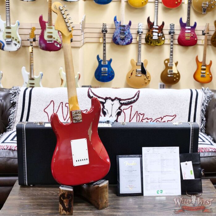 Fender Custom Shop Limited Edition 1967 HSS Stratocaster Relic Aged Dakota Red 8.00 lbs - Image 10