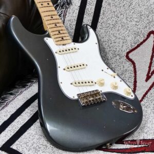 Fender Custom Shop Limited Edition 1968 Stratocaster Maple Neck Journeyman Relic Aged Charcoal Frost Metallic 7.95 lbs - Image 8