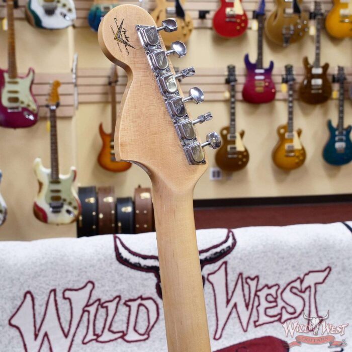 Fender Custom Shop Limited Edition 1968 Stratocaster Maple Neck Journeyman Relic Aged Charcoal Frost Metallic 7.95 lbs - Image 11