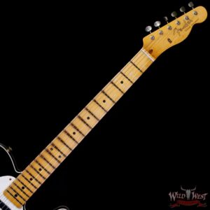 Fender Custom Shop 1959 Telecaster Custom Maple Neck Relic Aged Black 7.30 lbs - Image 4