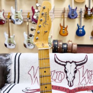 Fender Custom Shop 1959 Telecaster Custom Maple Neck Relic Aged Black 7.30 lbs - Image 7