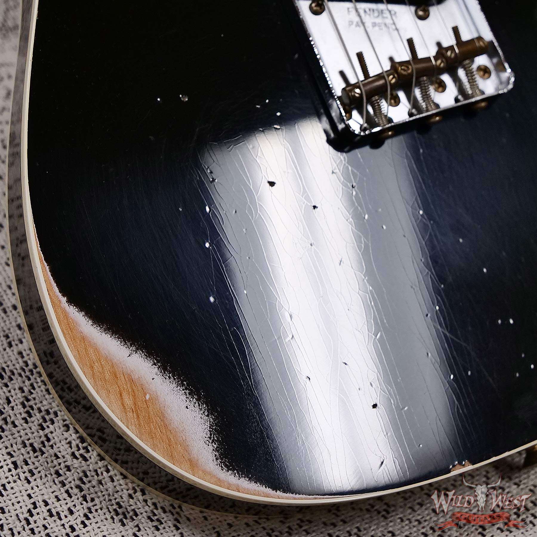 fendercs-cz585773-d4__wwg.jpg Fender Custom Shop 1959 Telecaster Custom Maple Neck Relic Aged Black 7.30 lbs - Image 9
