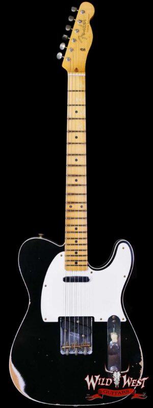 Fender Custom Shop 1959 Telecaster Custom Maple Neck Relic Aged Black 7.30 lbs