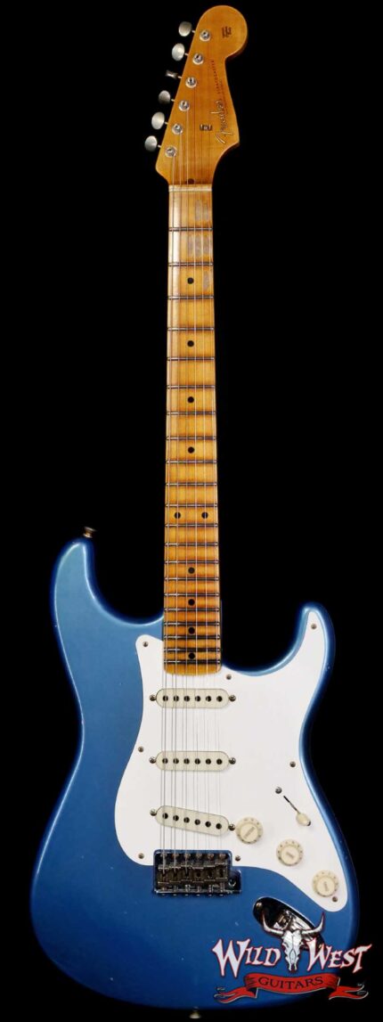 Fender Custom Shop 1956 Stratocaster Hand-Wound Ancho Poblano Stratocaster Pickups Journeyman Relic Aged Lake Placid Blue 7.50 lbs