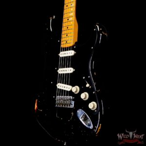 2021 Fender Custom Shop Team Built David Gilmour Signature Stratocaster Relic Black over 3 Tone Sunburst - Image 2