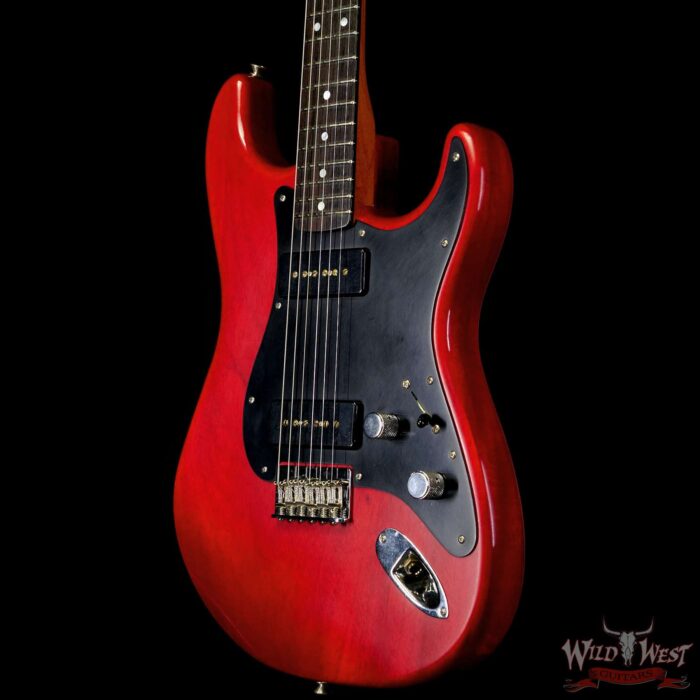 Fender Custom Shop David Brown Masterbuilt Dual P90 Stratocaster Vintage Michigan Mahogany Body Journeyman Relic Trans Cherry Red - Image 2