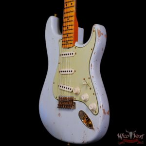 Fender Custom Shop David Brown Masterbuilt 1962 Poblano Stratocaster Josefina Hand-Wound Pickups Relic Aged Sonic Blue - Image 2