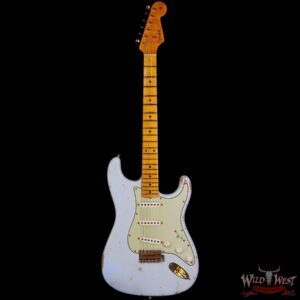 Fender Custom Shop David Brown Masterbuilt 1962 Poblano Stratocaster Josefina Hand-Wound Pickups Relic Aged Sonic Blue - Image 3