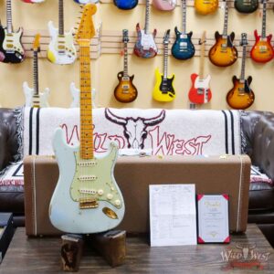 Fender Custom Shop David Brown Masterbuilt 1962 Poblano Stratocaster Josefina Hand-Wound Pickups Relic Aged Sonic Blue - Image 6