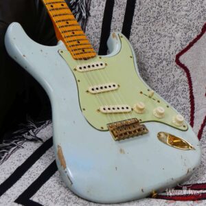 Fender Custom Shop David Brown Masterbuilt 1962 Poblano Stratocaster Josefina Hand-Wound Pickups Relic Aged Sonic Blue - Image 8