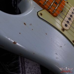 Fender Custom Shop David Brown Masterbuilt 1962 Poblano Stratocaster Josefina Hand-Wound Pickups Relic Aged Sonic Blue - Image 9