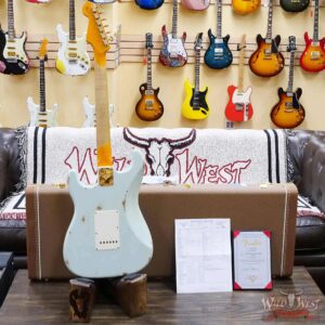 Fender Custom Shop David Brown Masterbuilt 1962 Poblano Stratocaster Josefina Hand-Wound Pickups Relic Aged Sonic Blue - Image 10