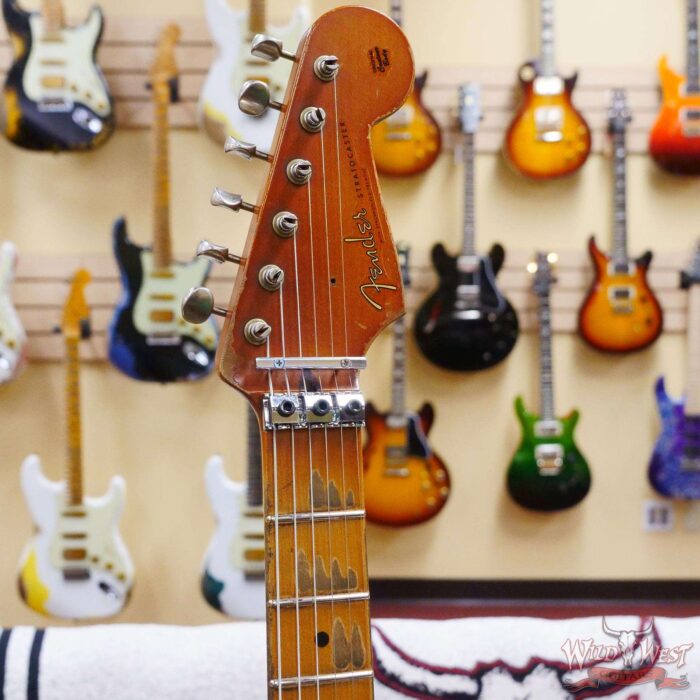 Fender Custom Shop Dale Wilson Masterbuilt 1957 Stratocaster Floyd Rose HSS Heavy Relic Black - Image 7