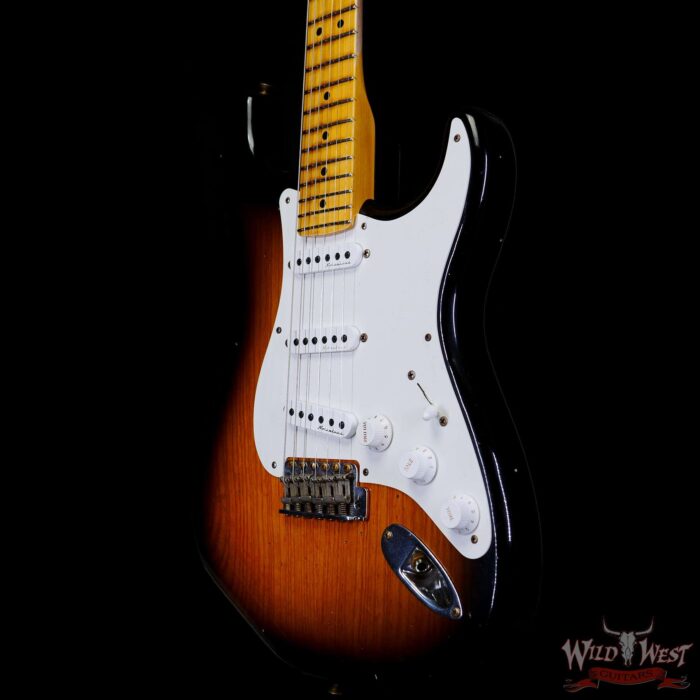 Fender Custom Shop Eric Clapton Signature Stratocaster Maple Fingerboard Journeyman Relic 2 Tone Sunburst - Image 2