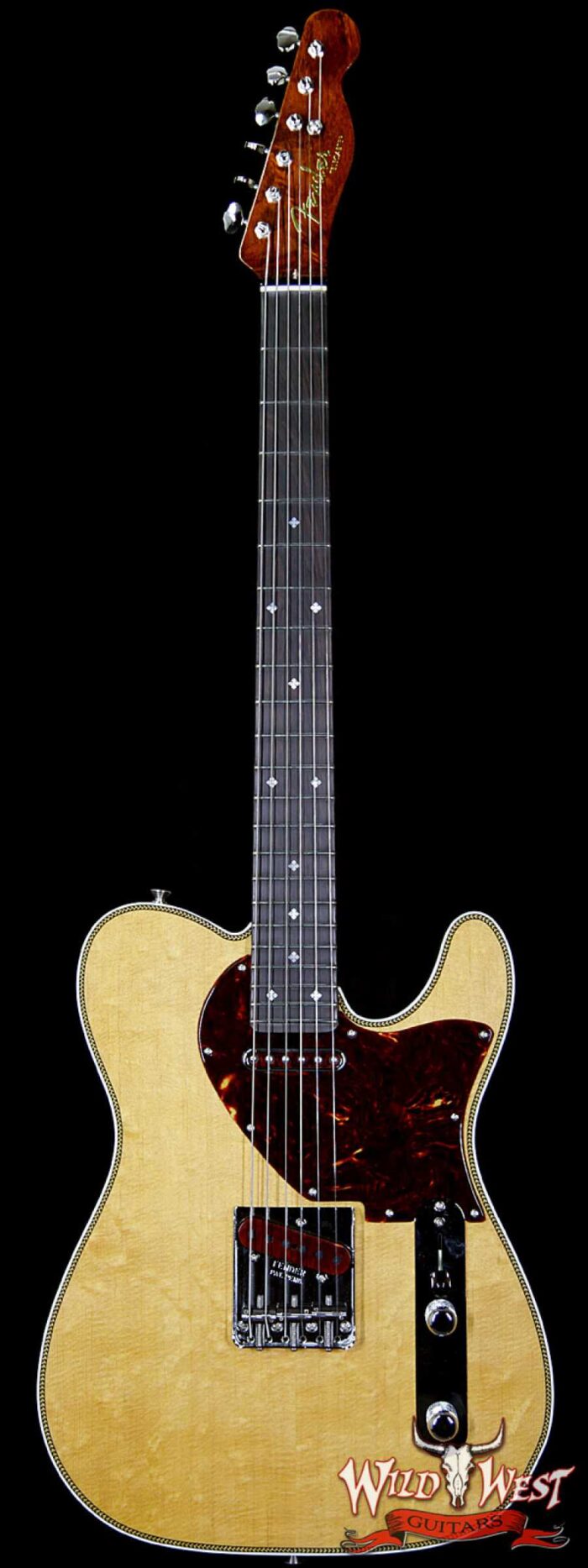 Fender Custom Shop Fred Stuart Founders Series Design Herringbone Telecaster African Blackwood Board - Image 1