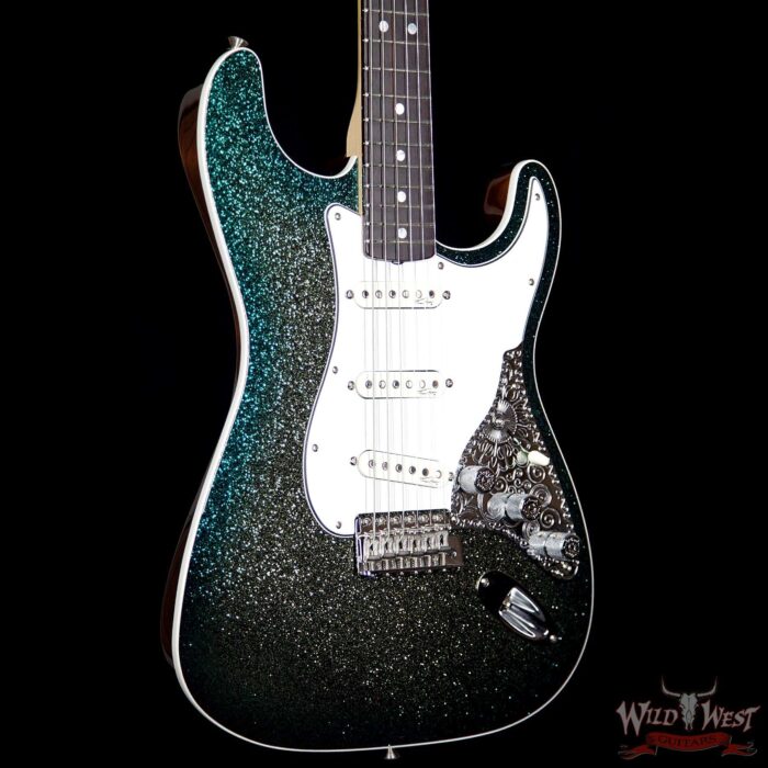 Fender Custom Shop Mark Kendrick Founders Design Stratocaster Golden Teal Sparkle Burst - Image 4