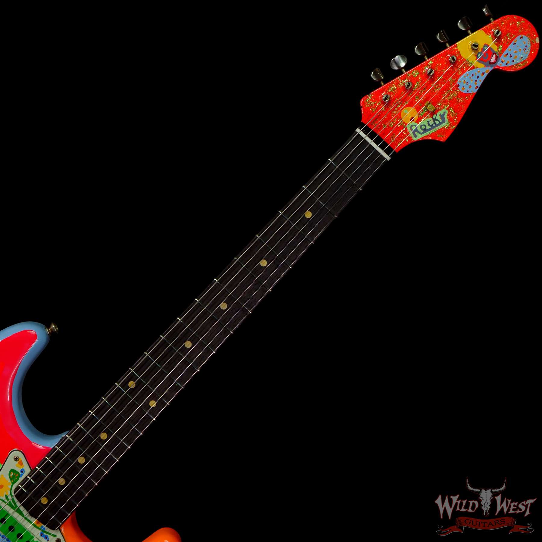 fendercs-ghr188-c3__wwg.jpg Fender Custom Shop Limited Editon George Harrison Rocky Strat Stratocaster Masterbuilt by Paul Waller Painted by Pamelina H. - Image 5