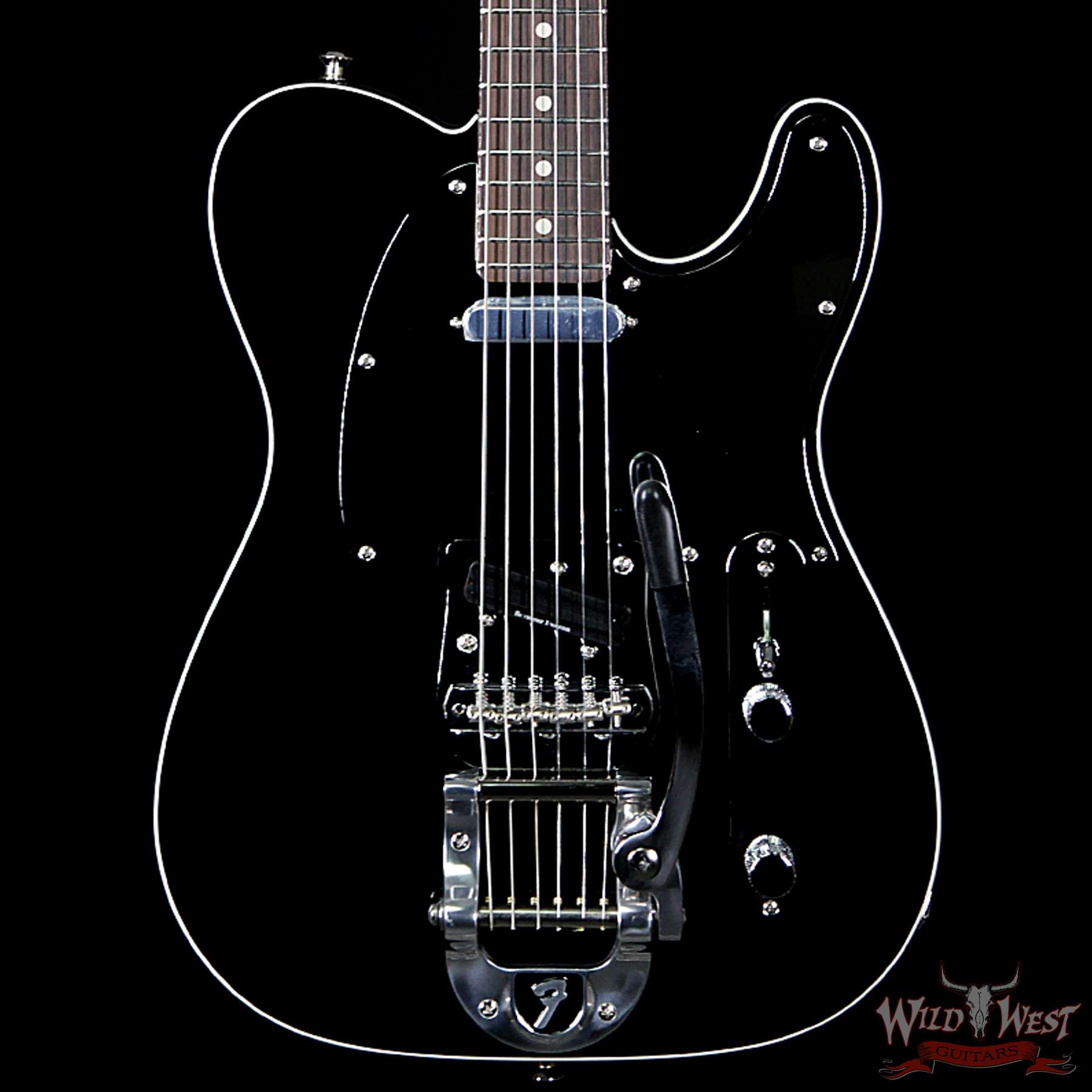 fendercs-j5tele-cz534133-bf__wwg.jpg Fender Custom Shop John 5 Signature Telecaster with Bigsby Rosewood Fretboard Black - Image 2
