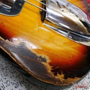 Fender Custom Shop Limited Edition Custom Jazz Bass J-Bass Heavy Relic Faded Aged 3 Tone Sunburst - Image 9