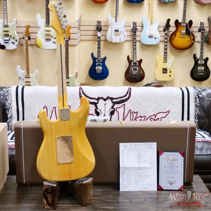 Fender Custom Shop Austin MacNutt Masterbuilt Jerry Garcia Alligator Strat Relic 1-Piece Rift Sawn Maple Neck Aged Natural 7.80 LBS - Image 11